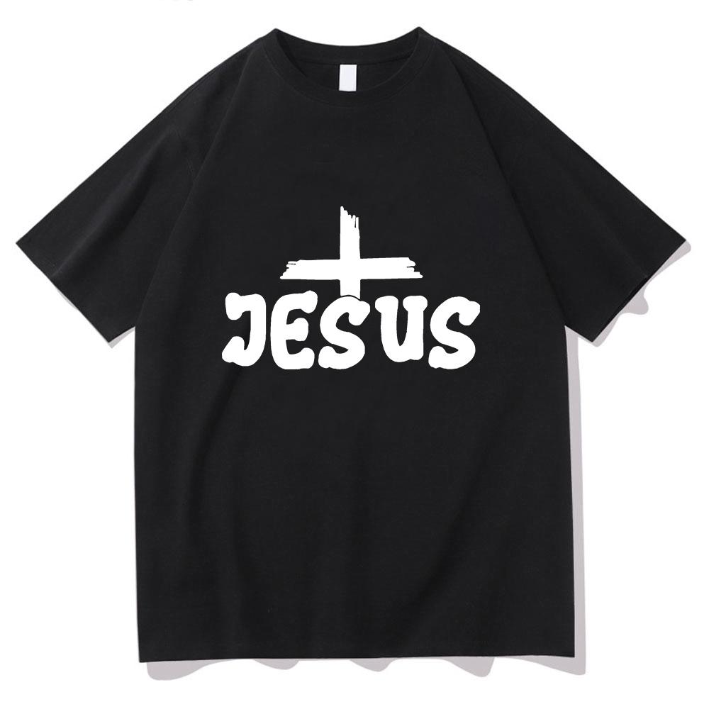 

Jesus Loves You T-shirt Funko Pop Fashion Cotton Tee-shirt for Spring/Summer Hip Hop T-shirt Camisetas Casual O-neck Clothing 4XL
