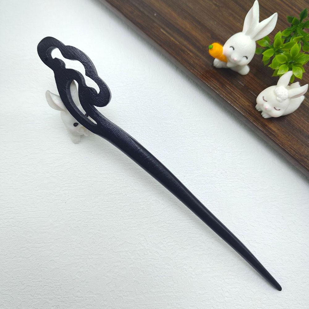 Vintage Simple Hair Accessories Chinese Style Wooden Hair Clips Antiquity Handmade Traditional Hair Fork Retro Hair Sticks