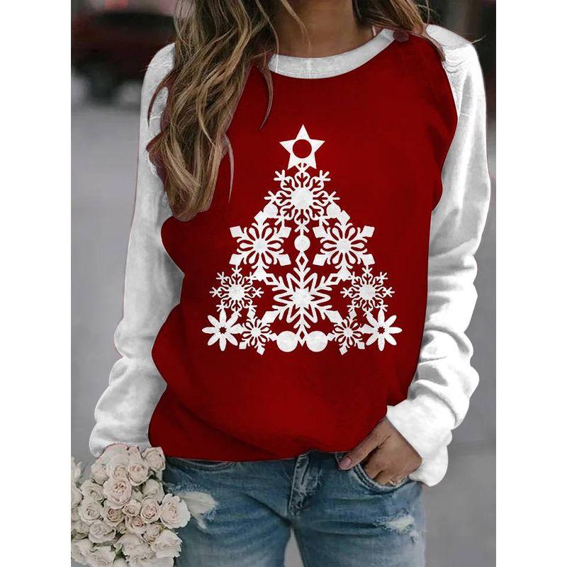 3D Printed Long Sleeve Round Collar Hoodie3d Print Long Sleeve Crew Neck Sweater