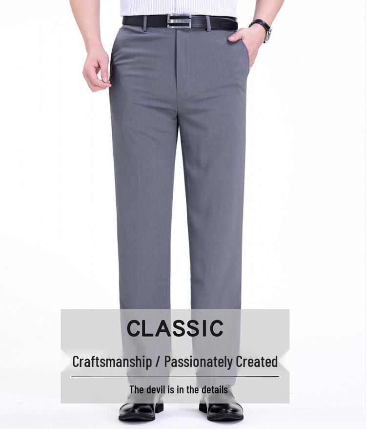 Men's Summer Formal Suit Trousers: Lightweight, High-Grade Casual Business Pants