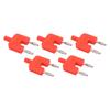 5Pcs Dual Banana Plug Double Row 1 Female To 2 Male Strong Connectivity Good Conductivity Banana