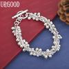 925 Sterling Silber Glatte Trauben Perle Armband Mode Hochzeit Schmuck