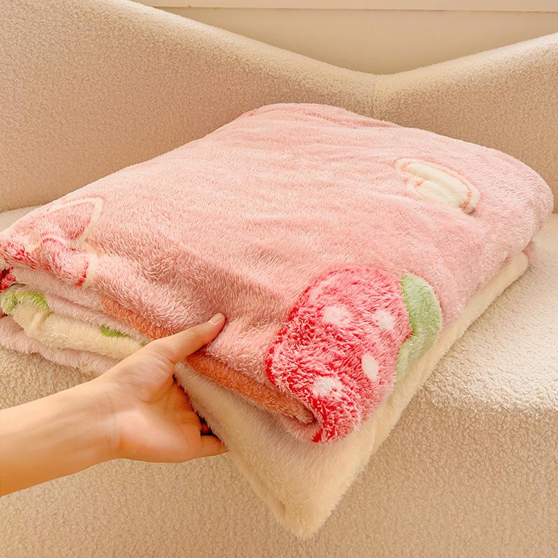 

Супермягкое шерстяное одеяло со снежинками 150cmx200cm