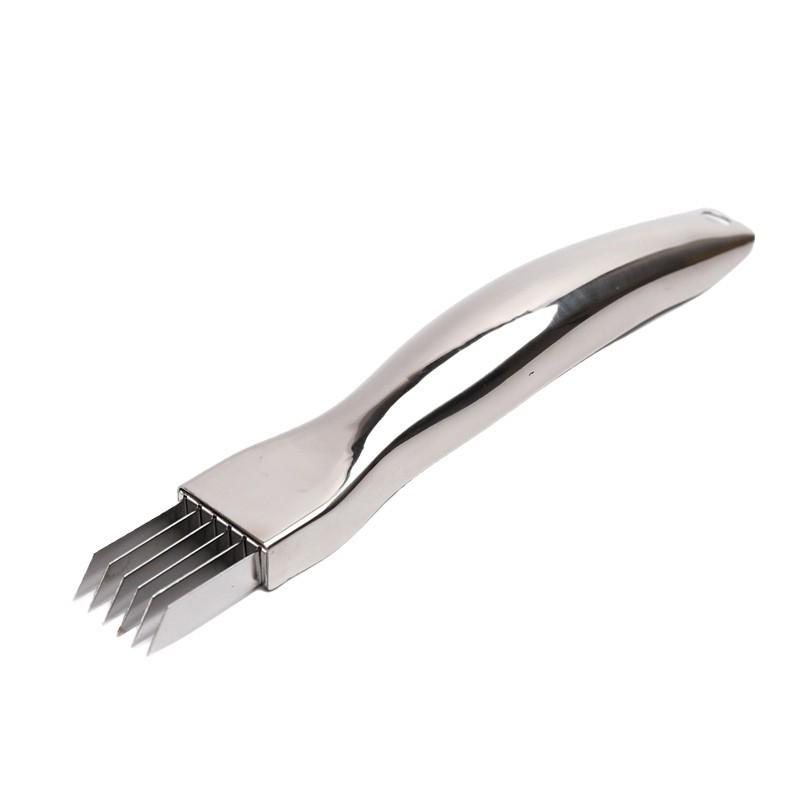 304 Stainless Steel Scallion and Onion Shredder Tool for Cutting, Flowering, and Texturing.