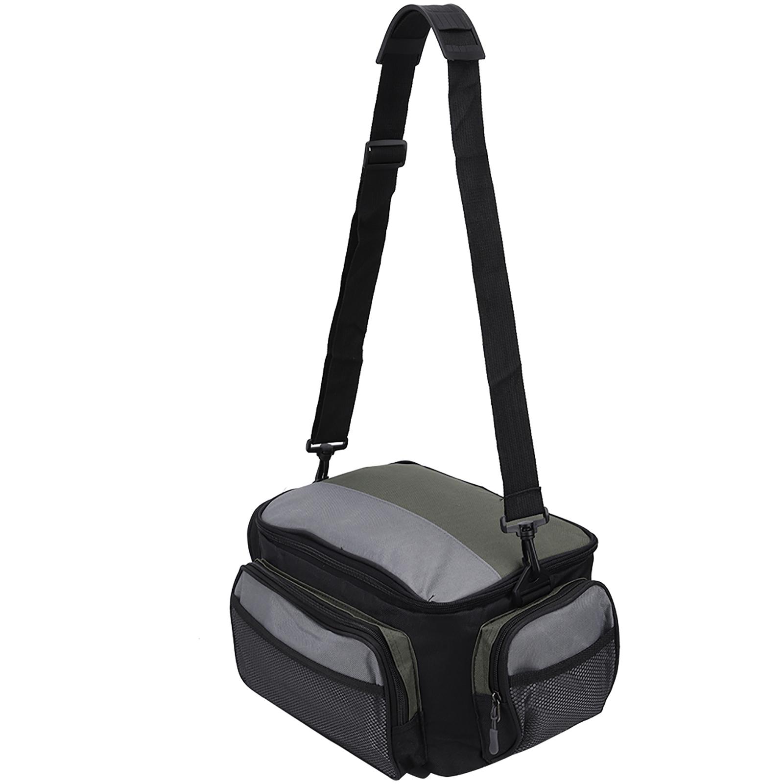 

600D Оксфорд Ткань Рыболовная Сумка Чехол для Катушки Рыболовных Снастей Держатель Для Хранения Снастей Чехол серебряный/чёрный