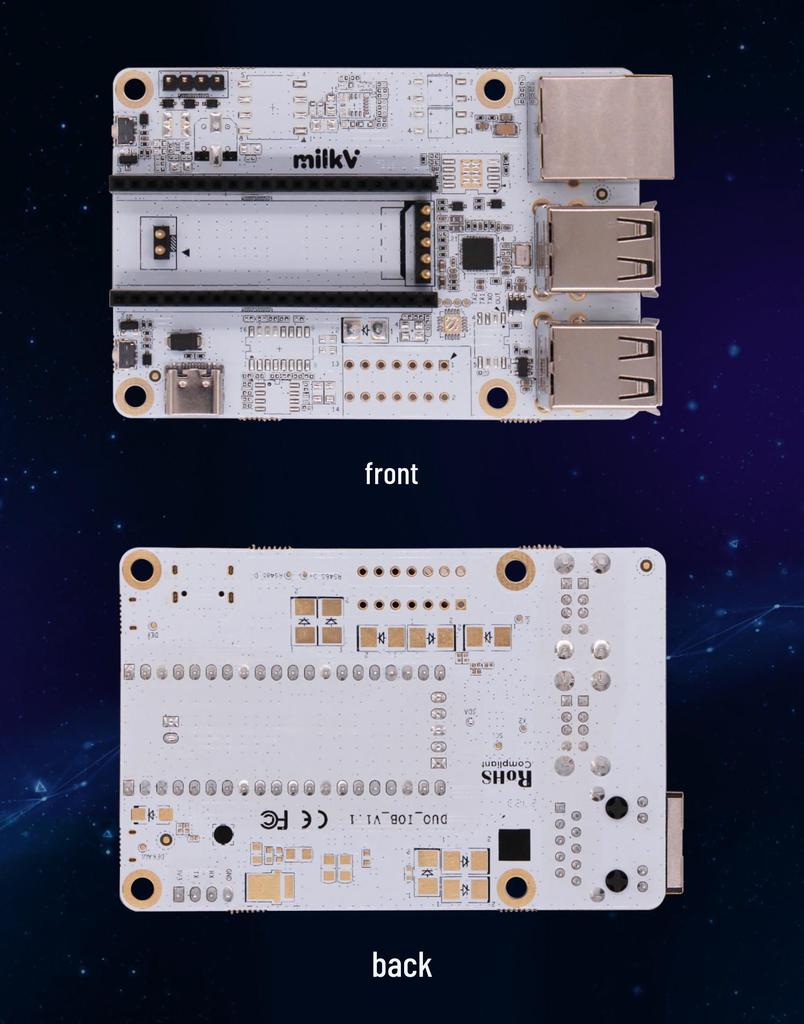 Duo256M USB Ethernet Expansion Baseboard for Milk-V