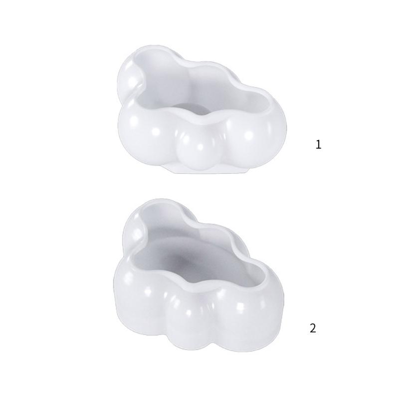Silicone Candle Holder Moulds Cloud Shaped Silicone Clay Mould Crafts Moulds Silicone Material for DIY Hand-Making Lover