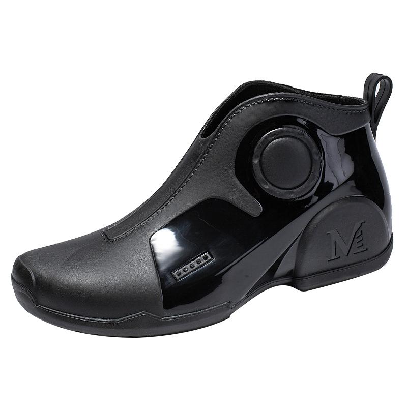 2024 Men Outdoor Fishing Shoes Punk Ankle Rubber Boots Waterproof Black Color Strong Blocking Water Shoes Wellies Kitchen Shoes