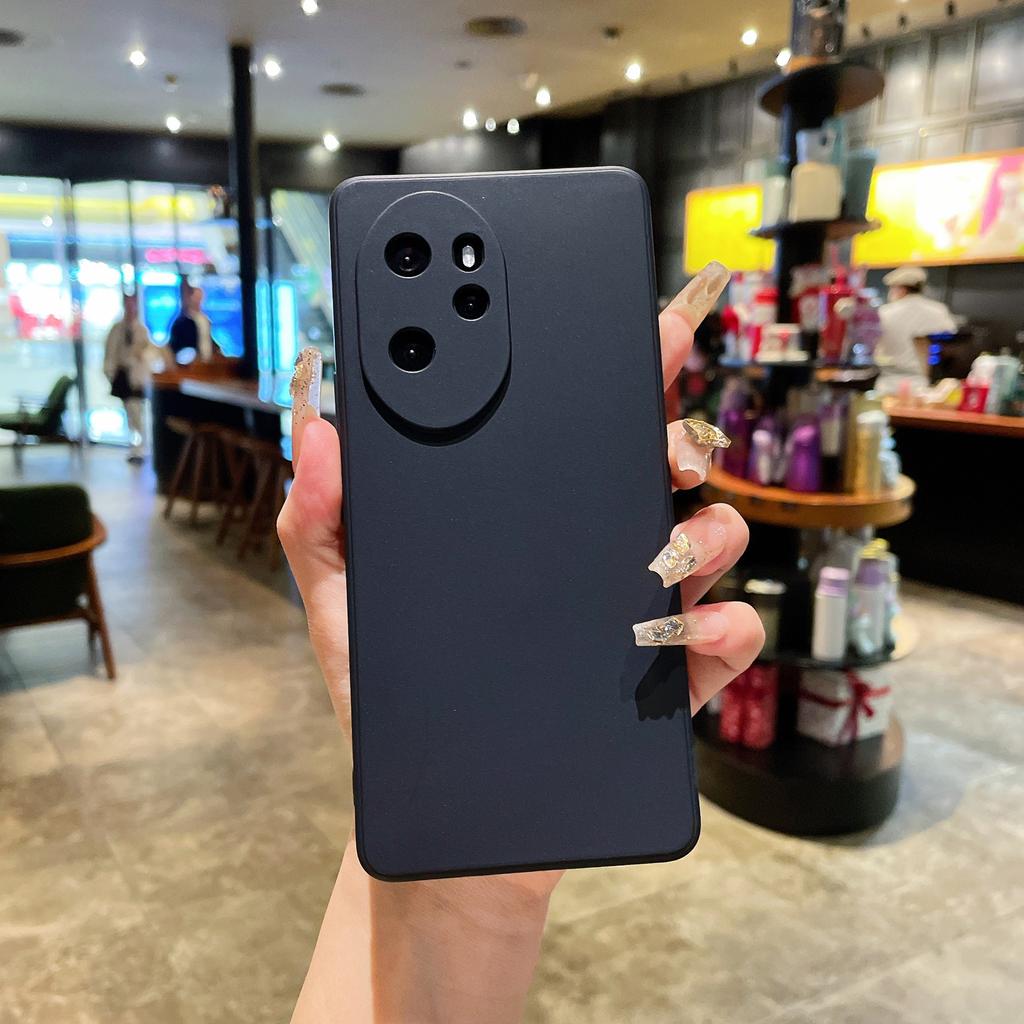Applicable to Honor 100 matte TPU straight edge protective case Honor X40i Huawei magic5 Rubik's Cube silicone mobile phone case