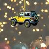 Vehicle Mirror Acrylic Ornament With Offroad Theme Car Interior Decoration Gift