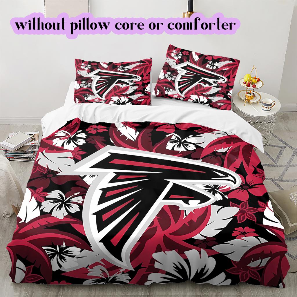 Voetbal Logo Patroon Beddengoed Dekbed Set Dekbedovertrek Kussensloop Huisdecoratie Verjaardagscadeau (1*dekbedovertrek+ 2*kussensloop, zonder vulling)