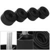 4 Pezzi Piedini M8 Vite Gambe Divano Altezza 35mm Larghezza 60mm Piedini Mobili Plastica PP Gamba Tonda per Mobili Divano