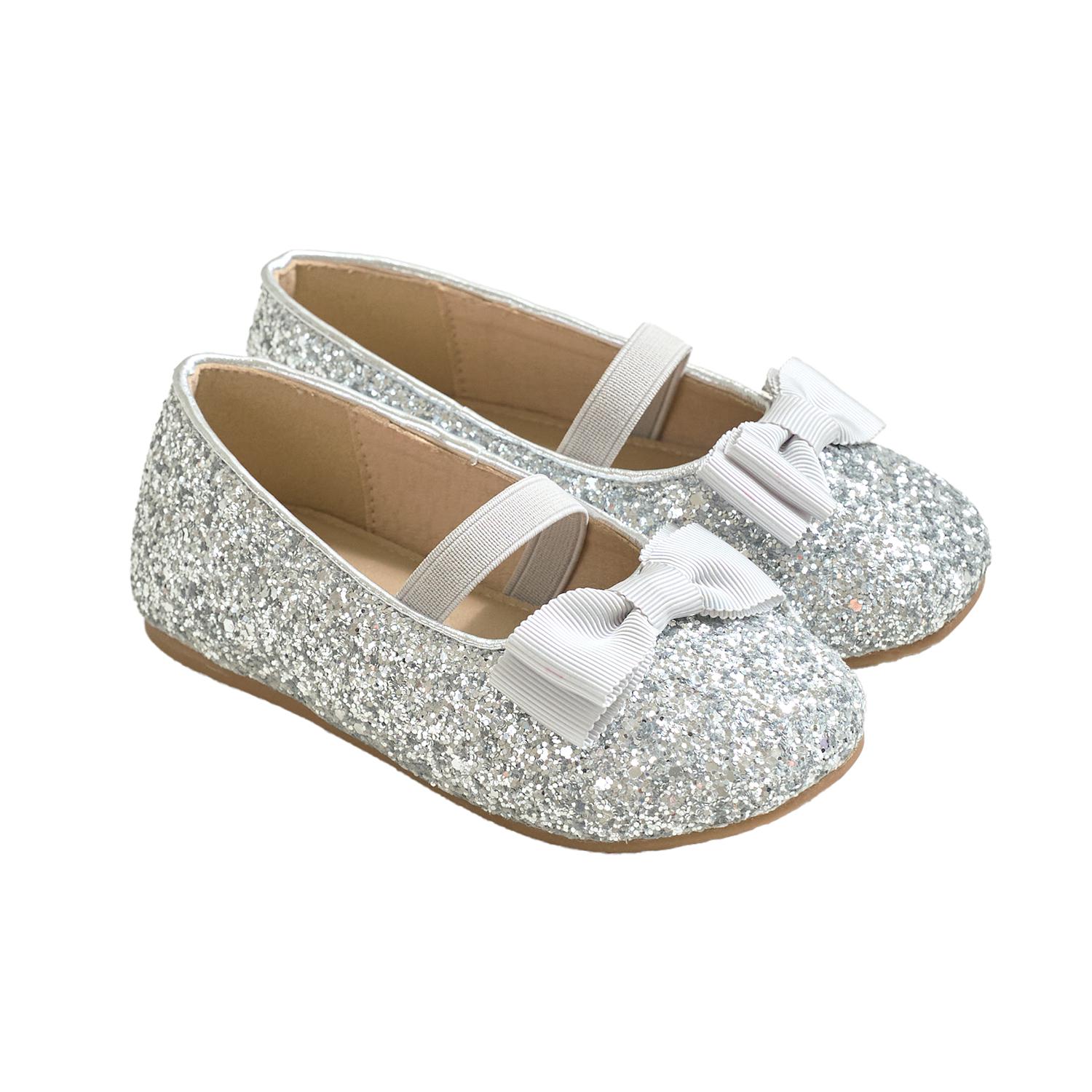 

[BABYZZAM] Туфли Twinkle Pop Flat Silver для девочек, Y964, 7000033482, популярная корейская обувь 170