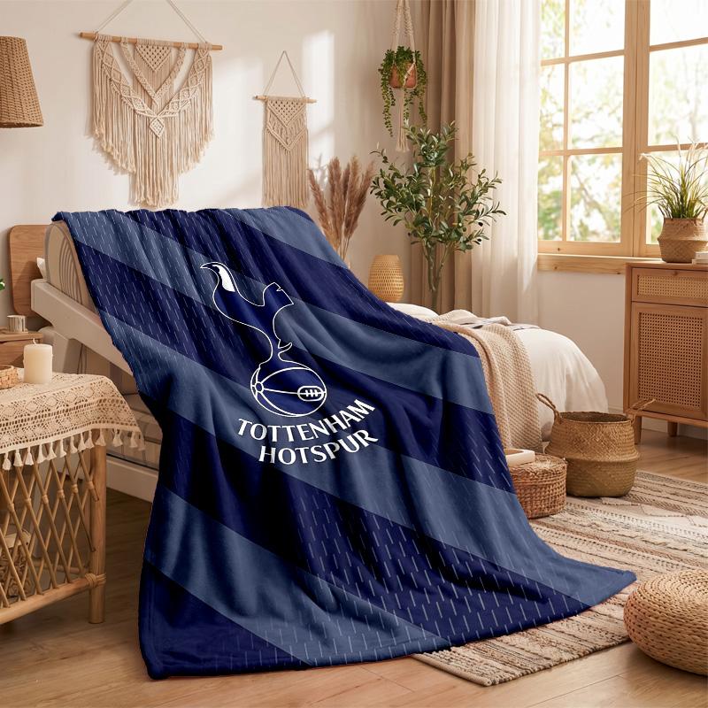 Tottenham Hotspur Print Flanelldecke Weich Warm Sofa Bett Überwurfdecke für Zuhause Büro Schlafzimmer