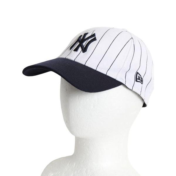 Used Dead Stock New Era Yankees Baseball Cap Men s M L / Hat MLB Official 39 THIRTY Major League Baseball Stripe