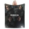 Leon Kennedy Resident Evil Blanket Cozy Soft Throw Blanket for Bed x Inch Multiple Sizes Quilt