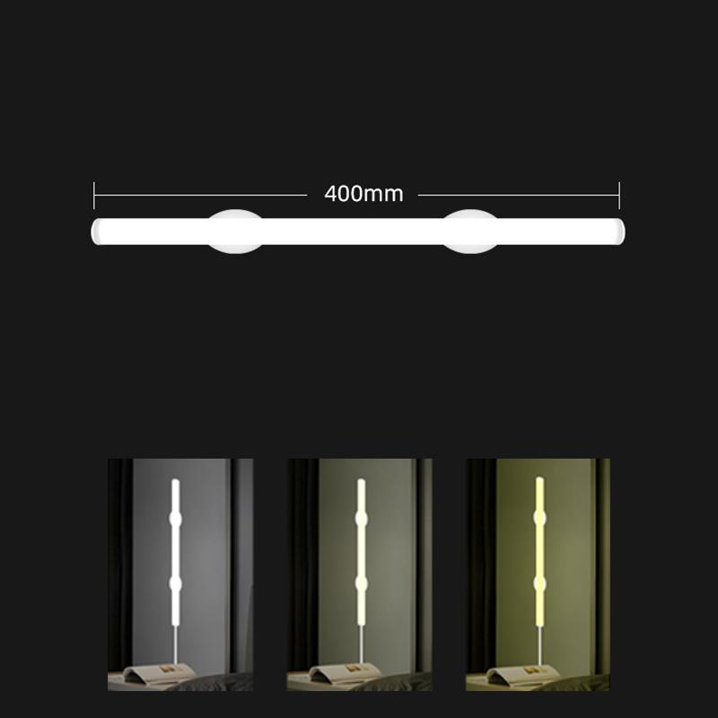 20/30/40CM LED Cabinet Light Magnetic Table Reading Lamp Night Lights USB Plug For Kitchen Bedroom Closet Bedside Night Lamp