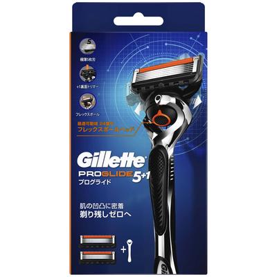 Gillette ProGlide Razor Handle with 2 Replacement Blades     1 Blade Pre-Attached, Smooth Shaving Kit