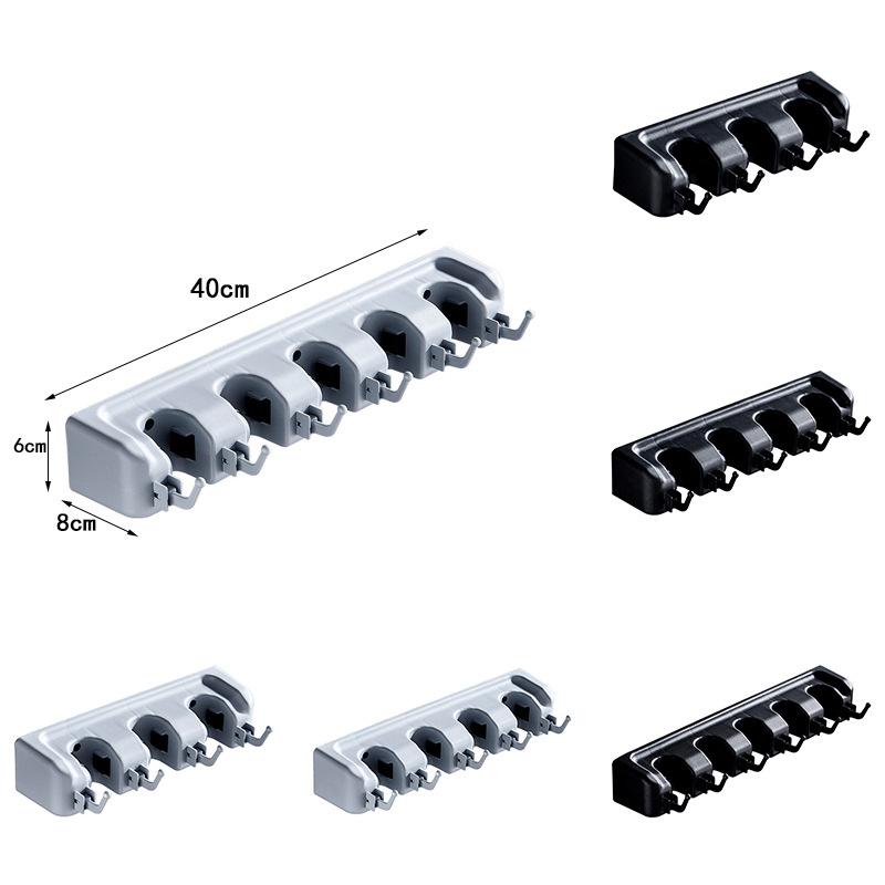 Premium Magic Mop & Broom Holder - Bathroom Storage Solution
