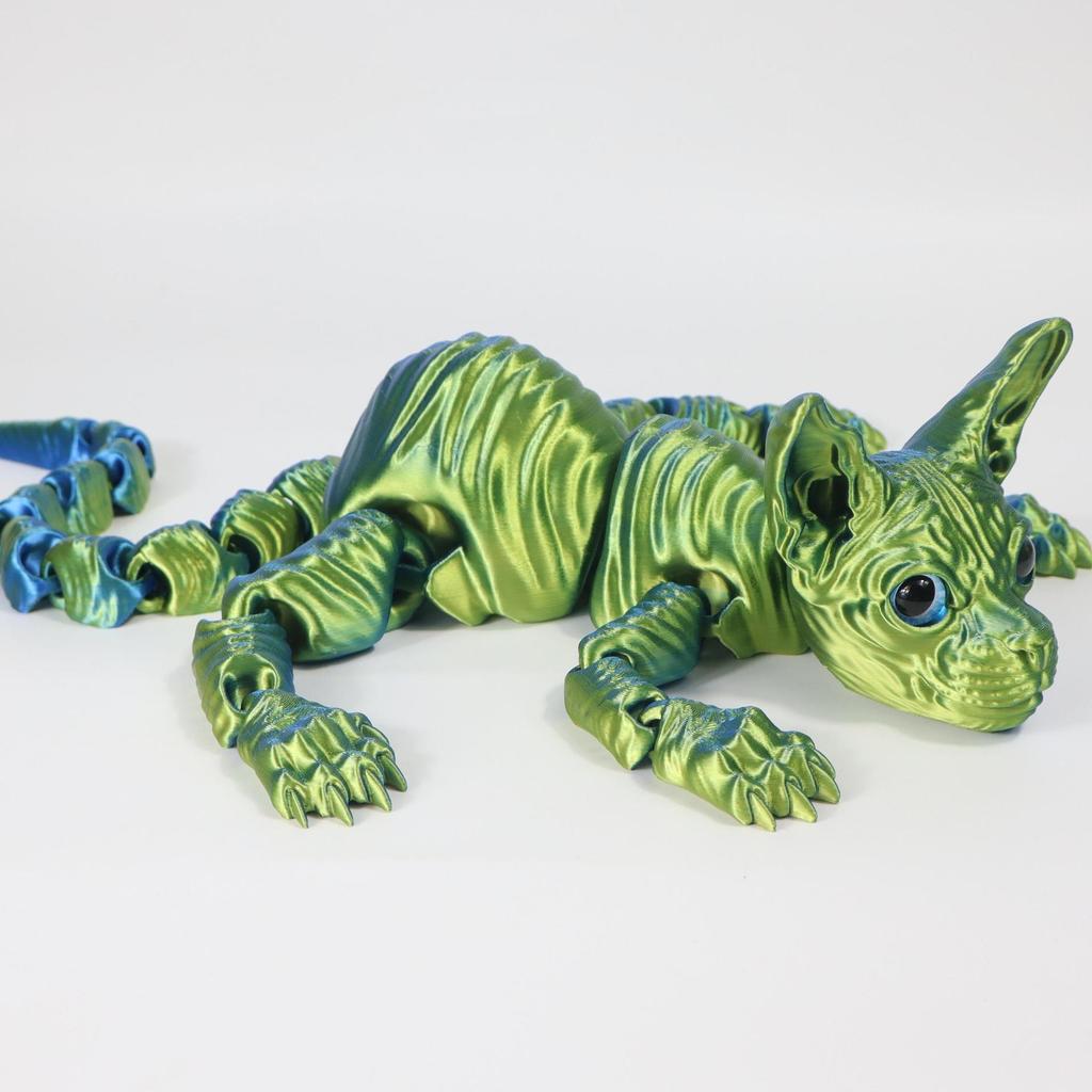 Home Decoration 50Cm3D Printing Sphinx Cat Animal Toy Realistic Hairless Doll Articulated Cat Plush Toy Cat Enthusiastcollection