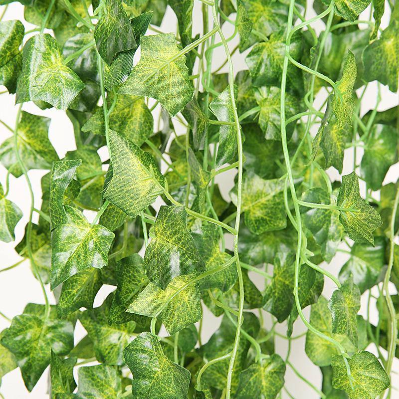 1PC Artificial Plant Outdoor Simulation Plant Wall Hanging Ivy Leaf Home Garden Decoration Silk Leaf Green Plant