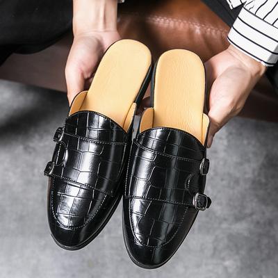 Herren Grün Weiß Halbschuhe Driving Monk Strap Schuhe Männlich Lässige Pantoletten Mokassins Atmungsaktive Slipper Zapatos Hombre