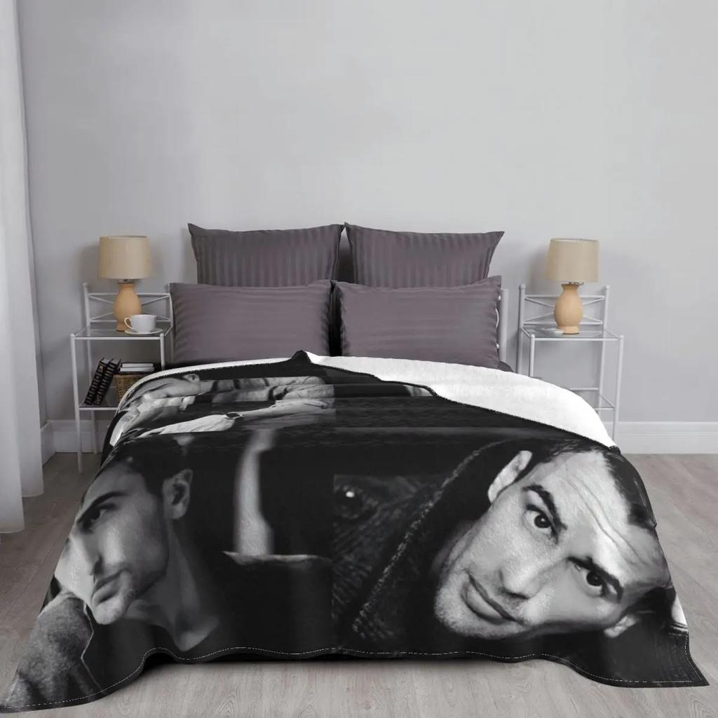 Theo James Plaid Blankets Coral Fleece Plush Print Collage Multi-function Soft Throw Blanket for Home Outdoor Rug Piece