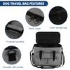 Large 6 PCS Airline Approved Dog Travel Bag Set Weekend Pet Travel Organizer with Multi-Function Pockets for Supplies