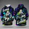 Wuthering Waves Aemeath Y2K Men's and Women's 3D Printed Hooded Sweatshirt Anime Sports Pullover Casual Sports Shirt StreetwearUnisex Woman's