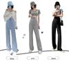2024 Spring/Summer Maternity Wide-Leg Ice Silk Pants - Breathable, Lightweight, Loose Fit