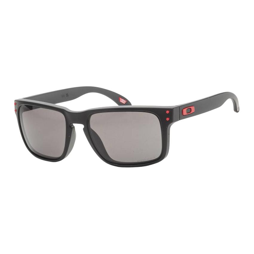 

Oakley Brand Logo Plastic Rectangular Sunglasses Men s Black 57 серый