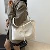Stylish 2024 Bowknot Tote Bag In Black Pink Cream Khaki Ideal For Daily Use