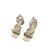 Thick heel elegant satin pearl one-word sandals summer versatile fashion fairy sandals