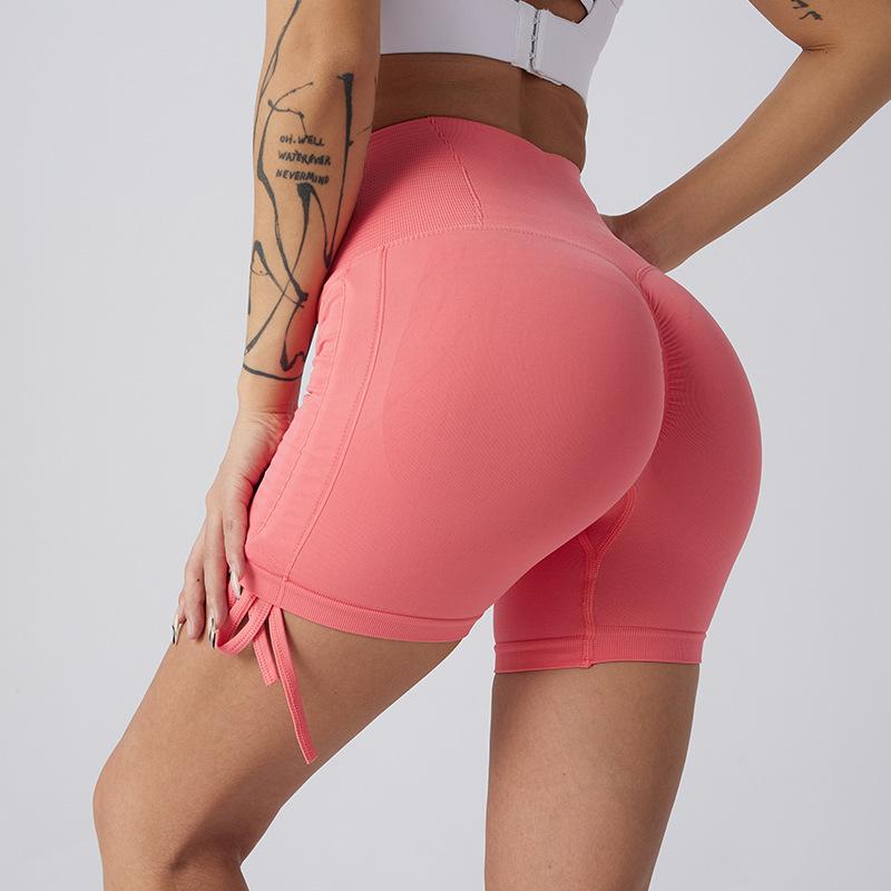 Summer Fitness High-waisted Tight Yoga Pants, Butt-lifting And Tummy-flattening Sports Shorts, Running Shorts (three-quarter Length)