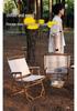 Carbon Steel Camping Folding Table & Kermit Chair Set - Metal Outdoor Roll-up