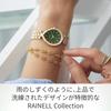 Citizen L Rainell Eco-Drive Solar Watch 30m Water Resistant Sapphire Glass Gold Green Women's Analog Timepiece