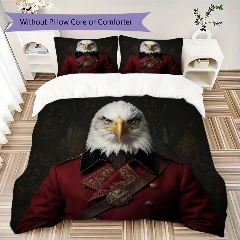 Collage Watercolor Owl Pattern Bedding Uilt Set Uilt Cover Pillowcase Home Decoration Birthday Gift (1 * Duvet Cover + 2 * Pillowcase Without Core)