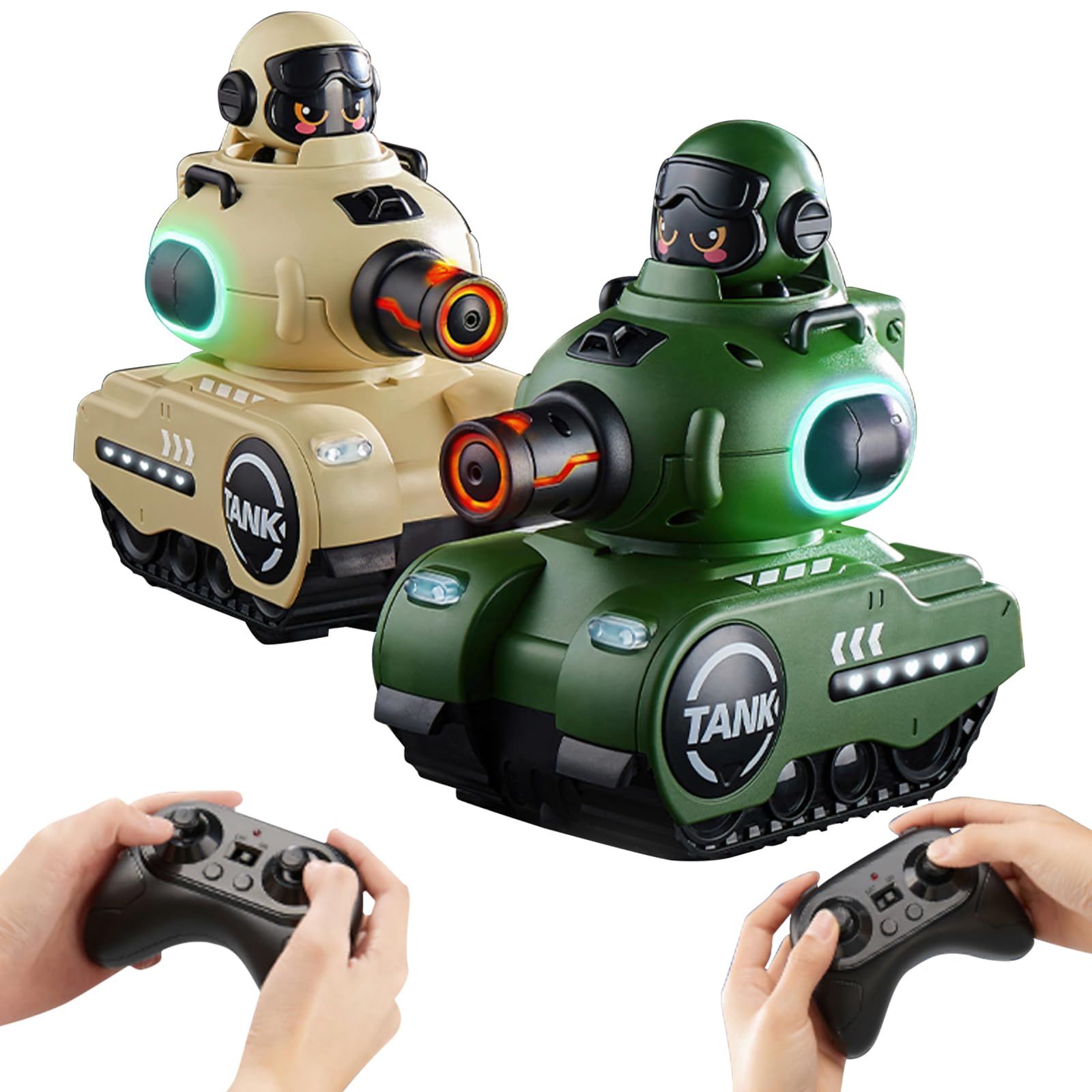 

7JI Remote Control Toy Tank Remote Control Battle RC RC Car Toy for Two New Set of 2 Car, Mode, Car, Kids, Birthday, Christmas, Year s Gift,