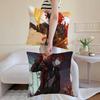 Game Genshin Diluc Cushion Cover Washable Linen Pillowcase Soft For Sofa Bed Cozy Home Room Decor