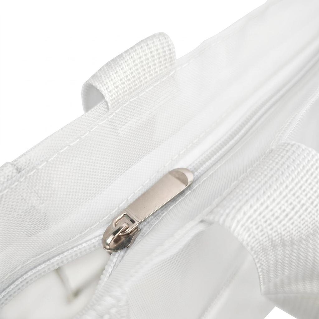 Transparente Netztasche mit großem Fassungsvermögen für den Strand mit Reißverschluss