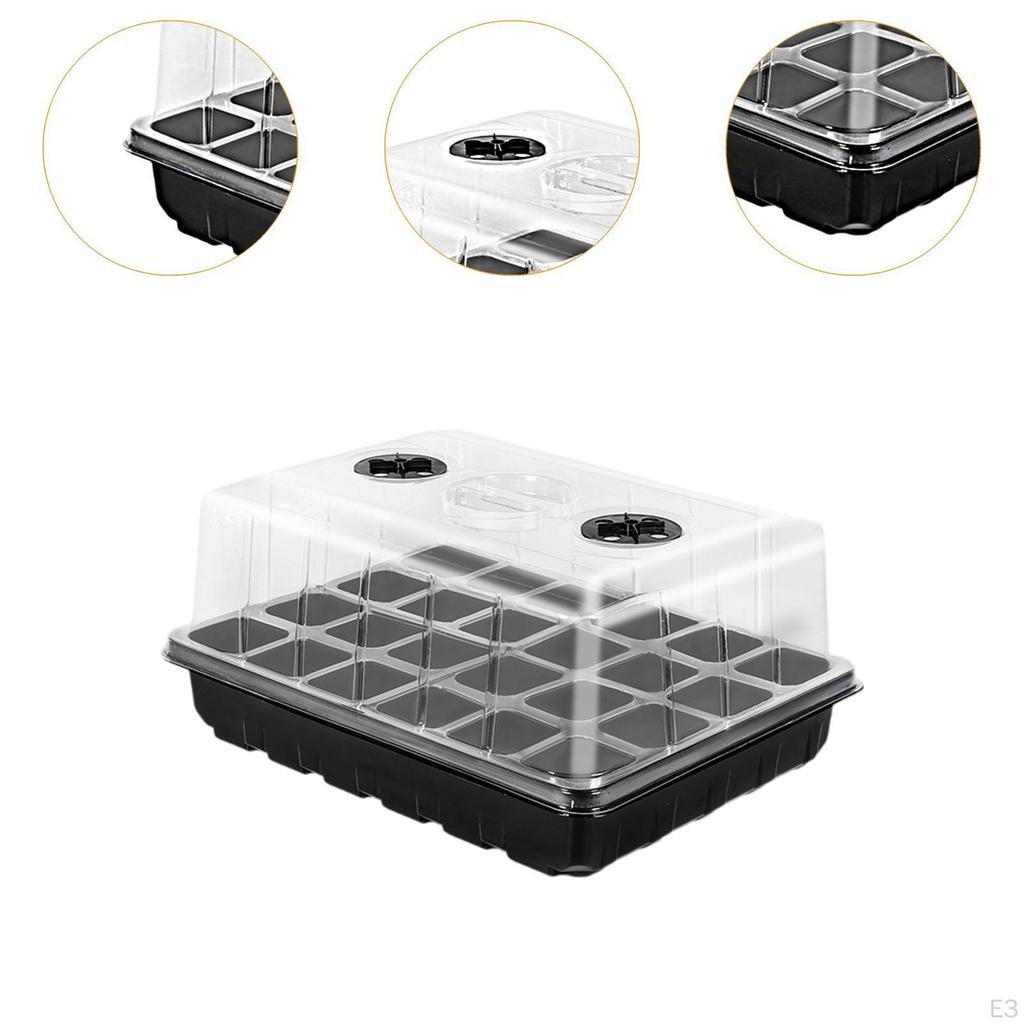 Taca do Kiełkowania Nasion Szkółka 24 Komórki Kiełkowanie z Otworami Wentylacyjnymi Solidny Pojemnik
