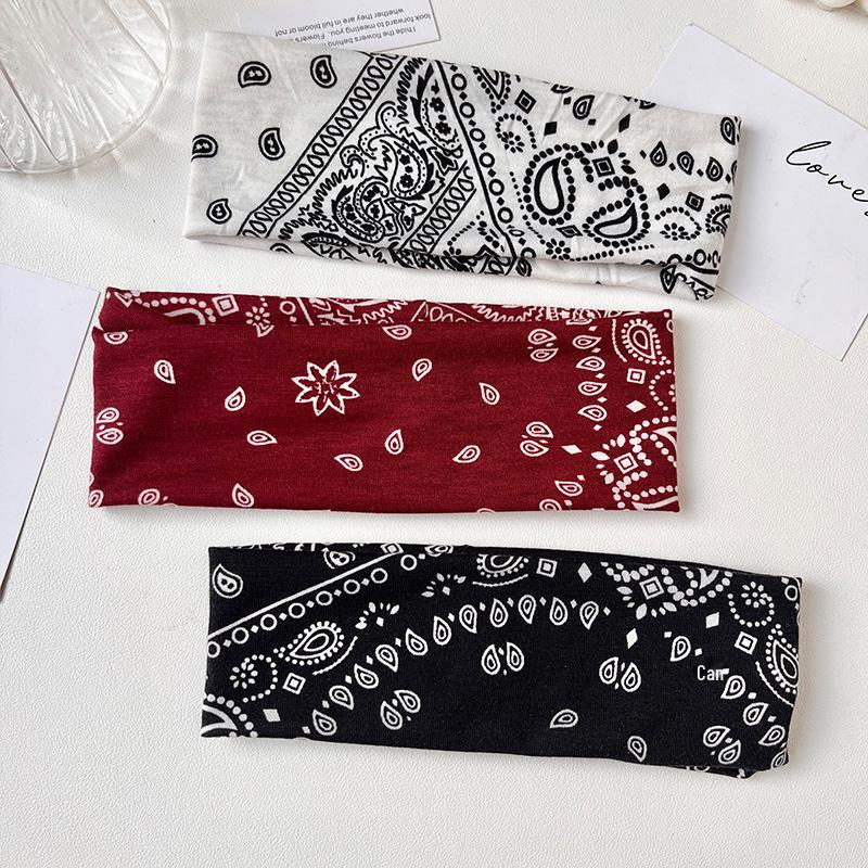European & American Paisley Cotton Yoga Headband - Bohemian Hair Accessory Customization