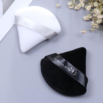 Mini Triangle Velvet Facial Face Puff Cosmetic Makeup Cotton Satin Puffs Sponge