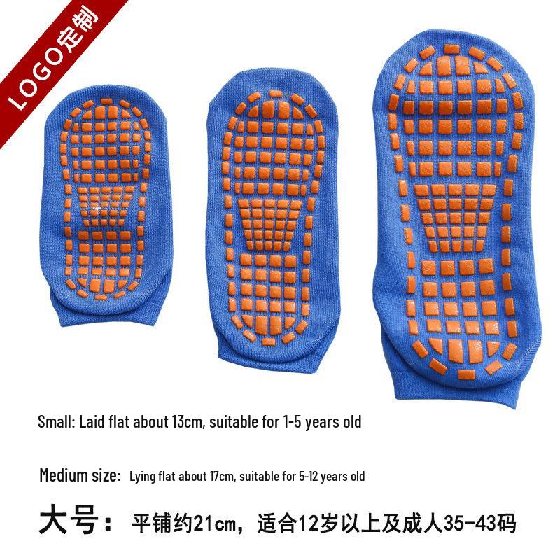 Rutschfeste gepunktete Trampolin- und Yoga-Socken für Kinder und Erwachsene