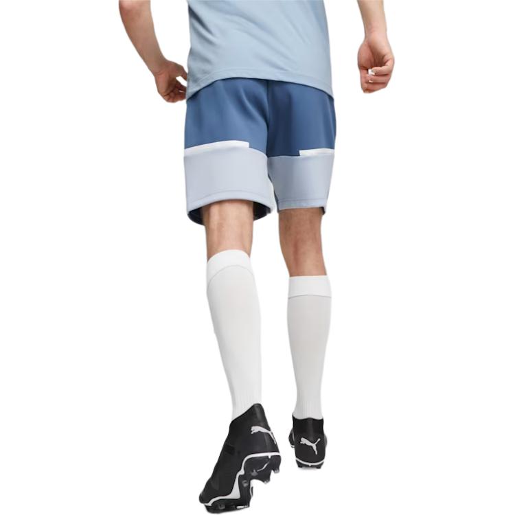 Puma Color Block Pattern Printed Elastic Casual Shorts Men Shorts Blue 772905-21