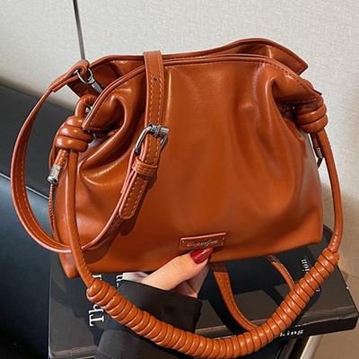 Popular Casual Fashion Temperament Bag Women's Autumn New Trend Shoulder Bag High Value Bucket Bag