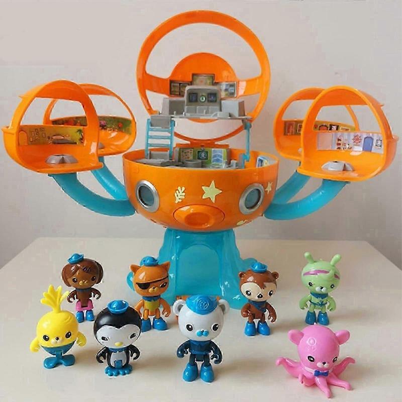 2025 Octonauts Octopod Castle Adventure Playset, 8Pcs Action Figure Dolls Set with Barnacles