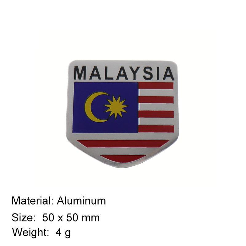 Premium Malaysia National Flag for SUV Off Road car Engine Hood Fender trunk Tail Rear Decal Emblem Badge Sticker
