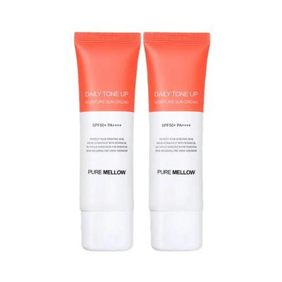 Daily Tone-Up Moisture Sunscreen SPF50+ PA++++ Brightening UV Protection 50ml X 2