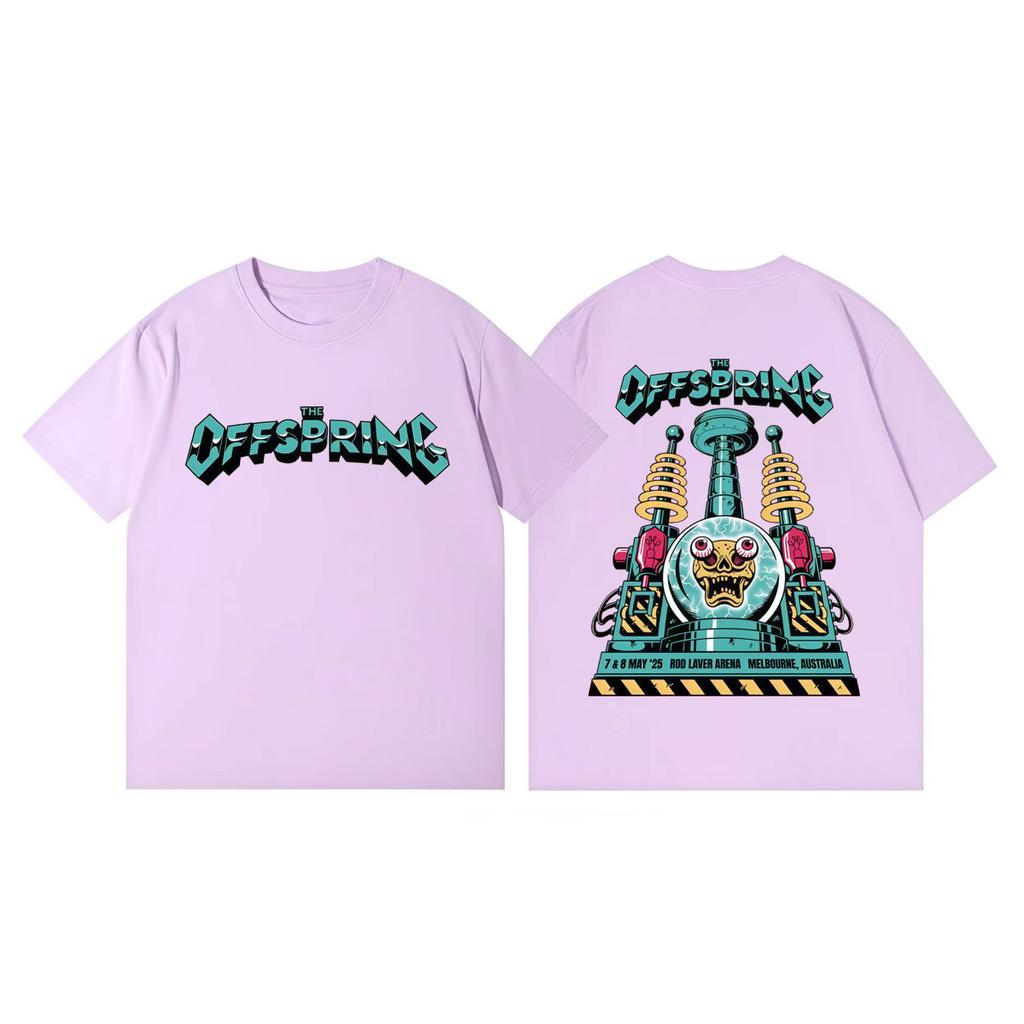 Rock Band The Offspring Merch Tshirt Harajuku Punk Short Sleeve T Shirts Men Women Y2k Fashion Oversized Tshirts Streetwear